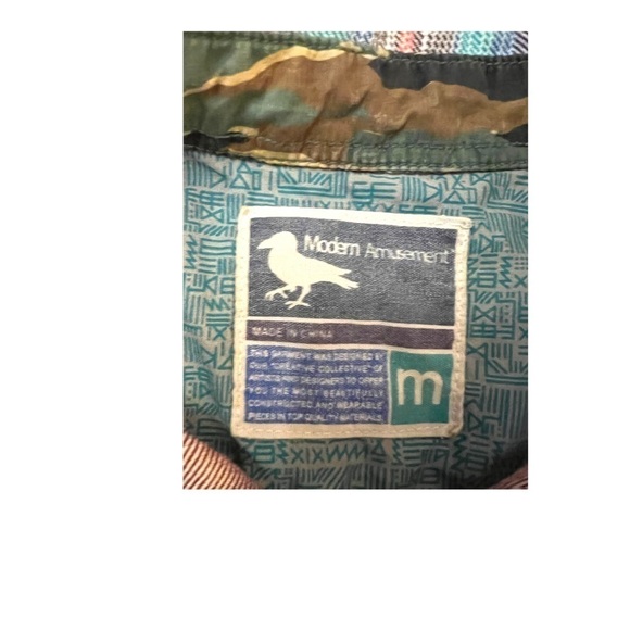 Modern Amusement Flannel Button Down Medium - Picture 8 of 12